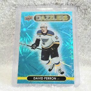 5/$20 Mint 2021/22 UD David Perron Blue Dazzler NHL Card DZ-38!!